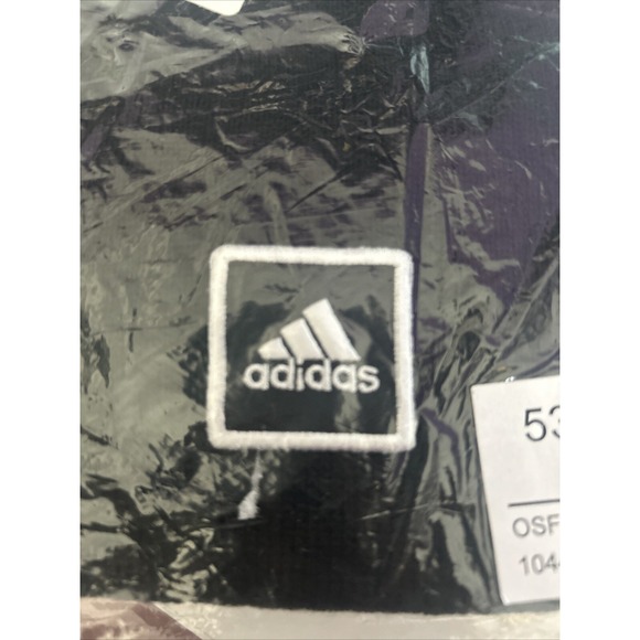 Adidas Wide Cuff Fold Beanie Black/white UNISEX 015517 NWT - Picture 3 of 3